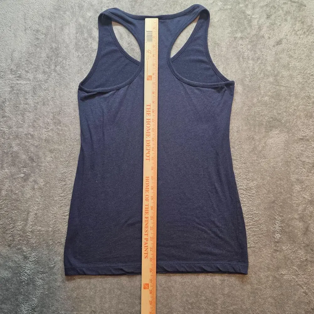 Nike Track & Field Tank Top Womens M Blue Racerback Rainbow Graphic Logo
